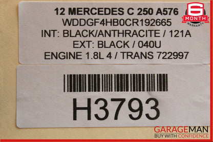 08-14 Mercedes W204 C250 Front Left Driver Side Curved Wishbone Control Arm