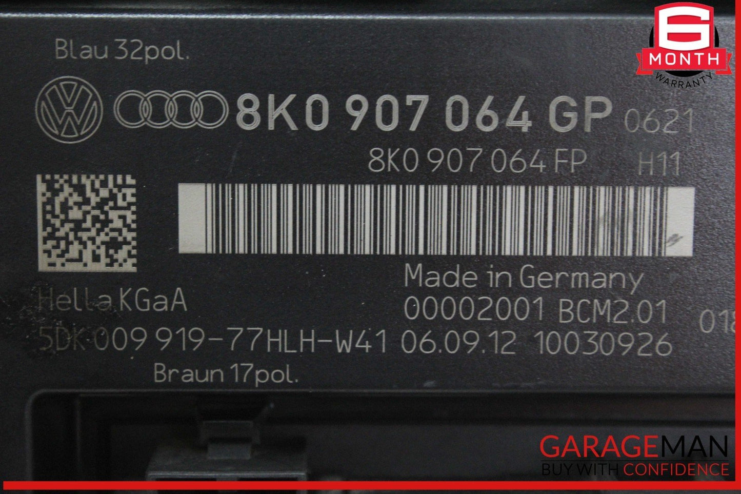 13-17 Audi Q5 A5 S4 Body Computer Control Module Unit BCM 8K0907064GP OEM