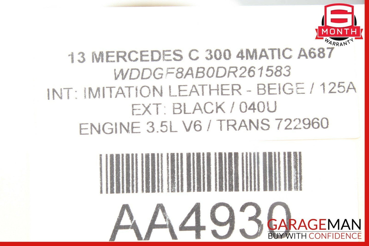 08-14 Mercedes W204 C300 C350 Rear Right Side Door Control Module 2189001501 OEM