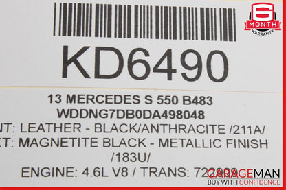 11-19 Mercedes W216 CL550 S550 SL550 Engine Coolant Motor Water Pump OEM