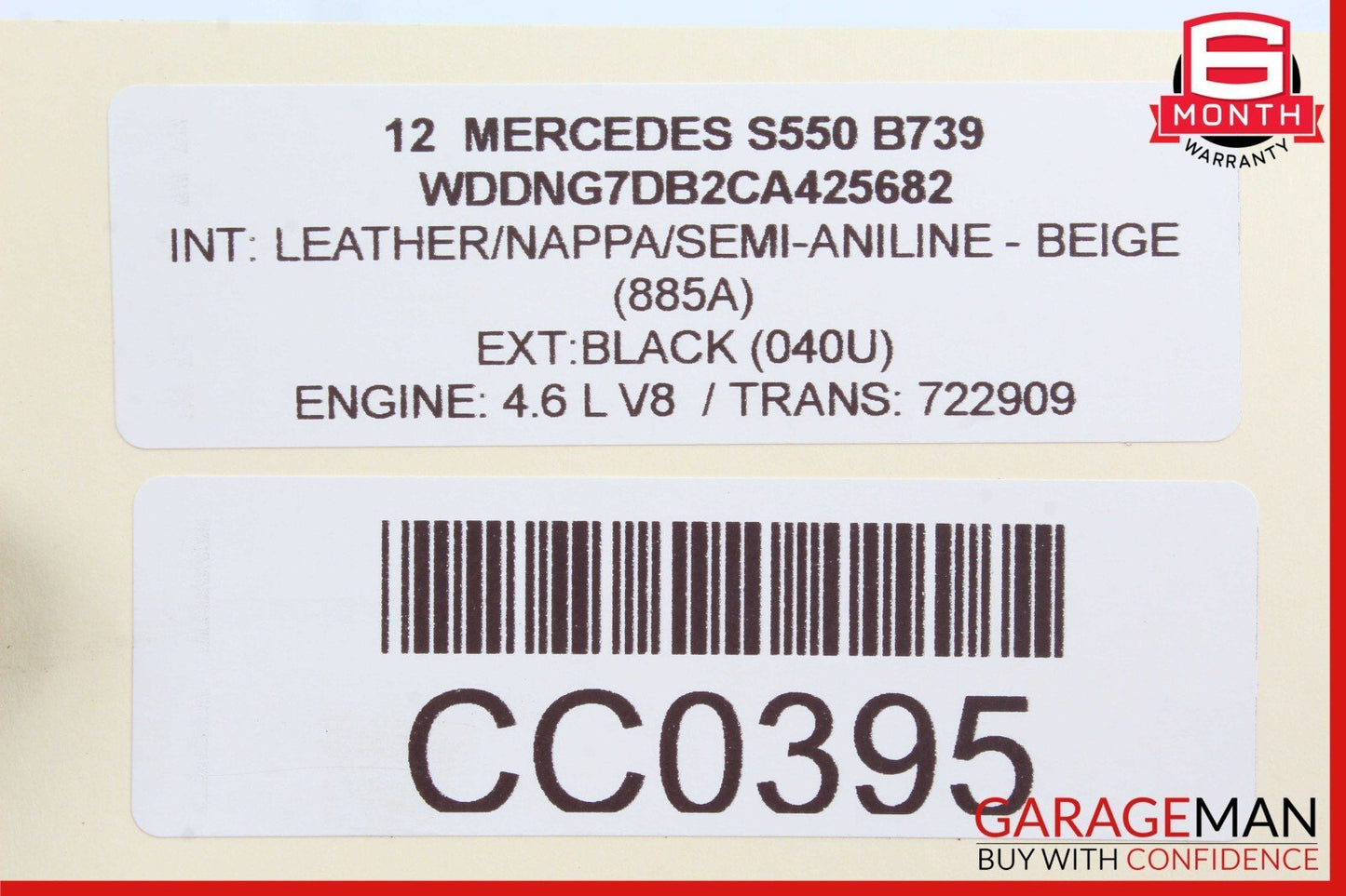 07-14 Mercedes W216 CL550 CL600 S550 Rear Left or Right Side Upper Control Arm