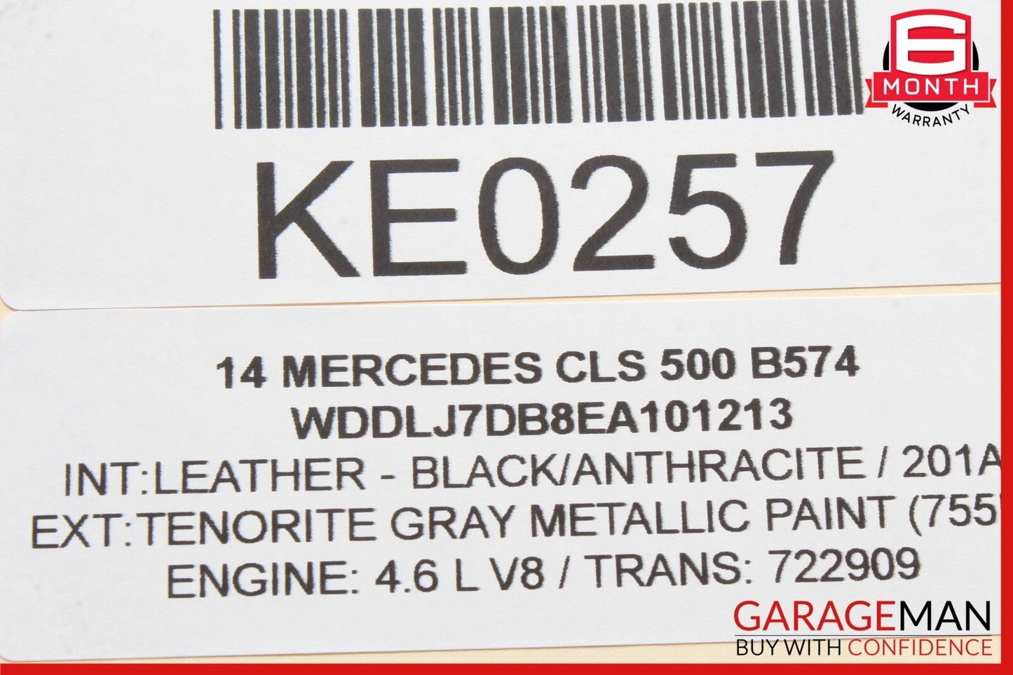 10-18 Mercedes W218 CLS500 E550 Rear Top Overhead Dome Light Reading Map OEM