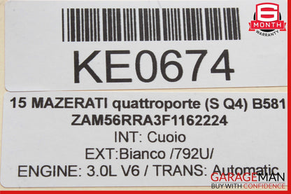 13-17 Maserati Quattroporte Steering Column Combination Switch Arm Controls OEM
