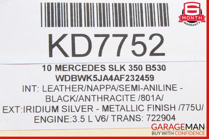 09-11 Mercedes R171 SLK350 Dash Hazard Light Seat Heat ESP Lock Switch Control
