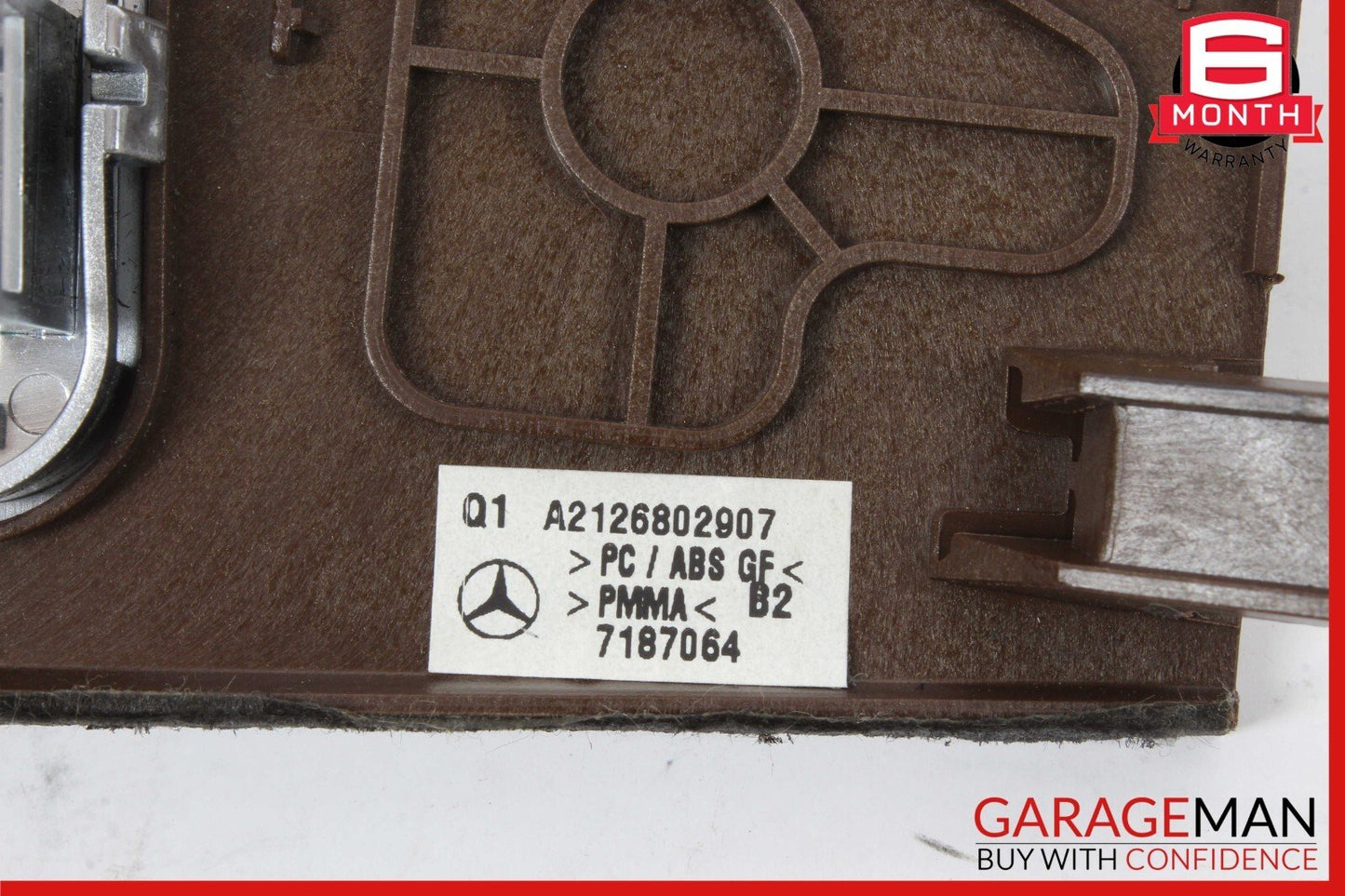 10-13 Mercedes W212 E350 E400 E550 Center Console Switch Trim Bezel Wood OEM