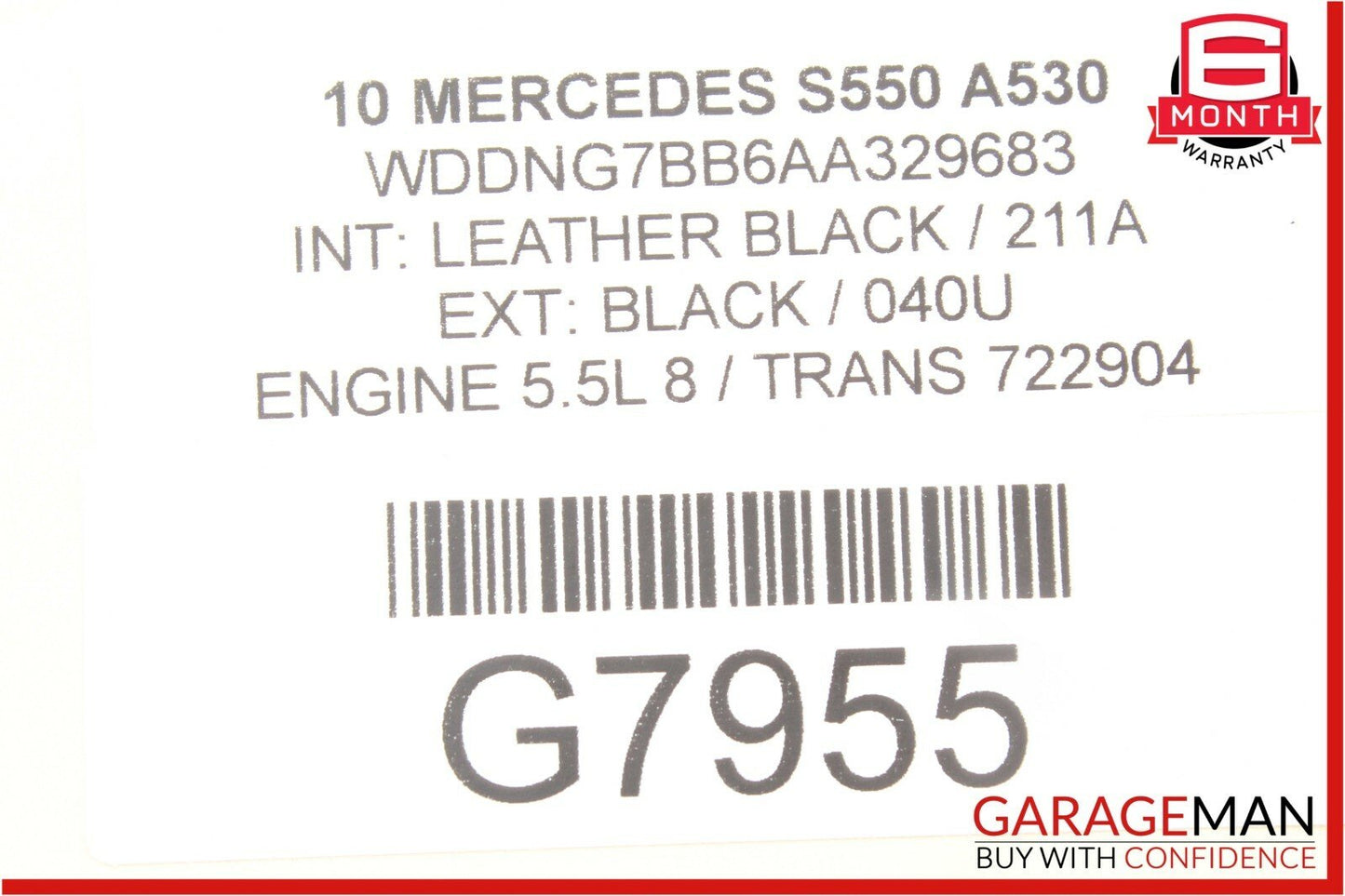 07-11 Mercedes S550 GL450 CLS350 Delphi Ignition Coil Spark Plug 0001502780 OEM