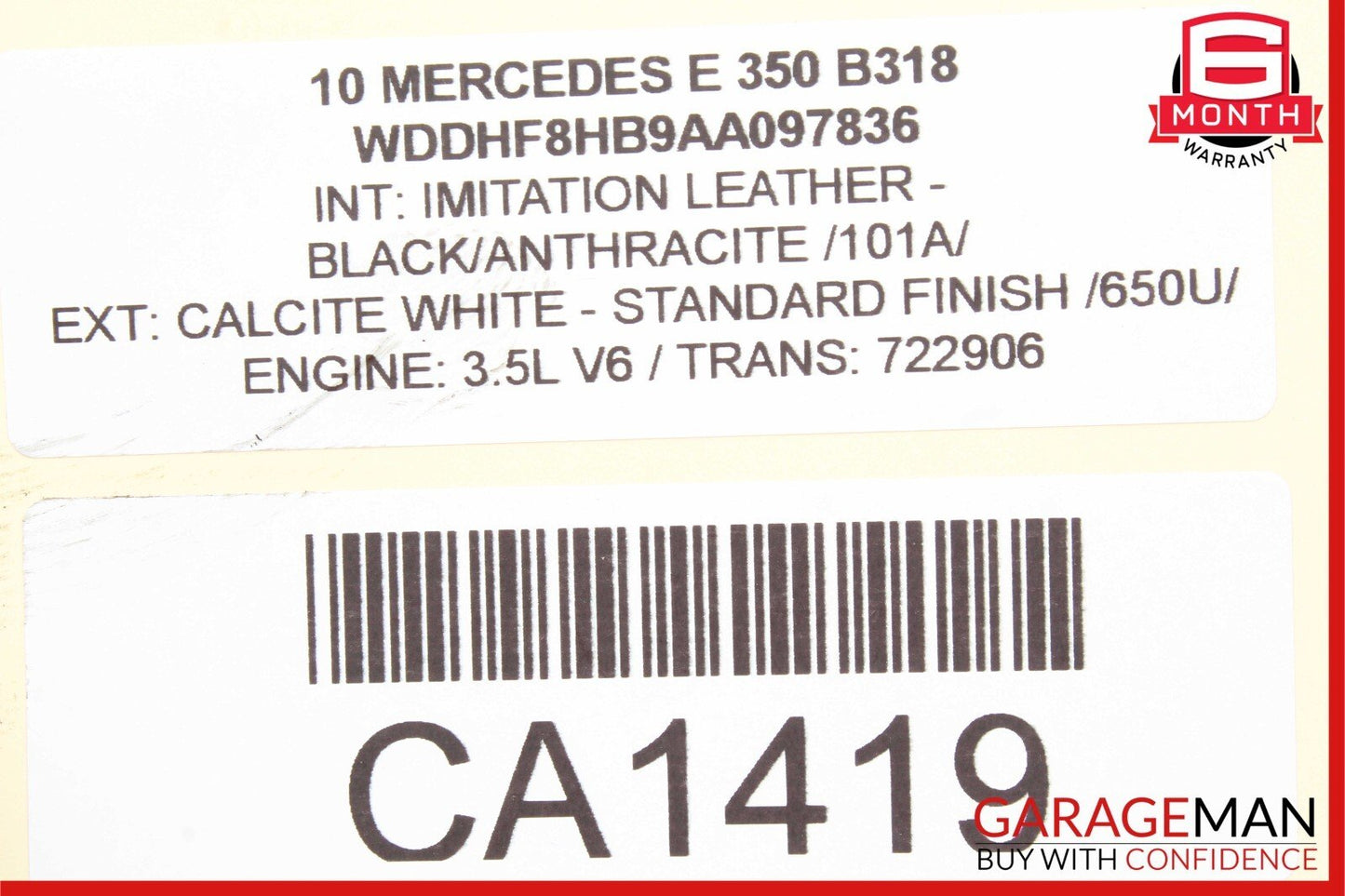 07-18 Mercedes W212 E350 S550 C350 4Matic Engine Motor Lower Oil Pan Cap OEM