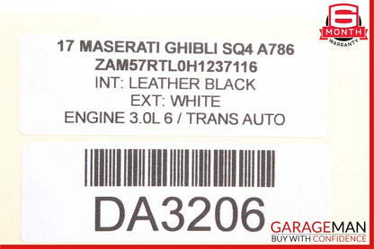 14-18 Maserati Quattroporte Ghibli Rear Right / Left Control Arm Bar Toe Link