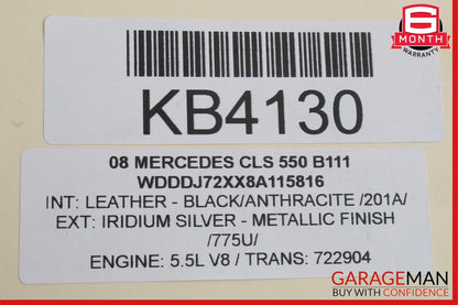 06-11 Mercedes W219 CLS550 Rear Right Passenger Door Lock Latch Actuator OEM