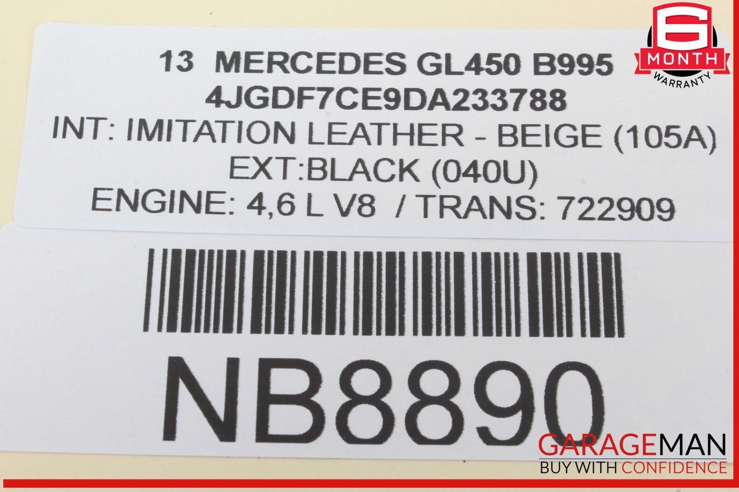 12-19 Mercedes X166 GL450 ML400 Front SAM Control Module Unit OEM