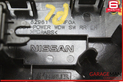 18-24 Nissan Leaf Rear Left Driver Side Window Control Switch w/ Trim OEM