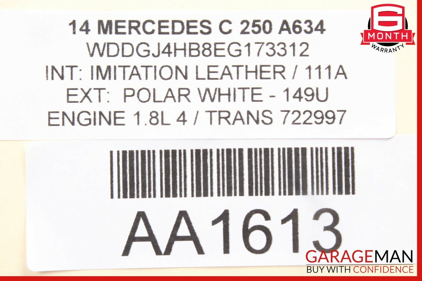 12-14 Mercedes W204 C250 Front Right Keyless Go Door Lock Actuator w/ Handle Set