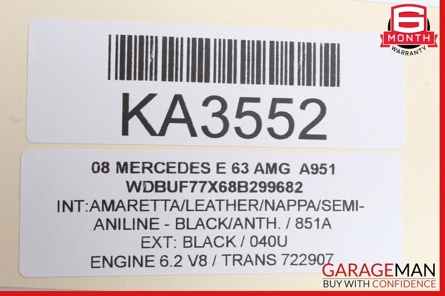 03-09 Mercedes W211 E63 AMG E320 Rear Left Side Door Controller Module Unit OEM