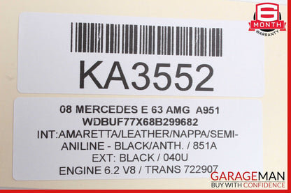 03-09 Mercedes W211 E63 AMG E320 Rear Left Side Door Controller Module Unit OEM