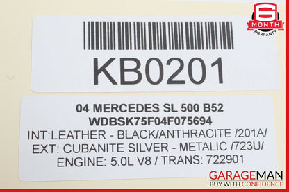 03-12 Mercedes R230 SL500 SL550 SL55 AMG Door Control Module Right Side OEM