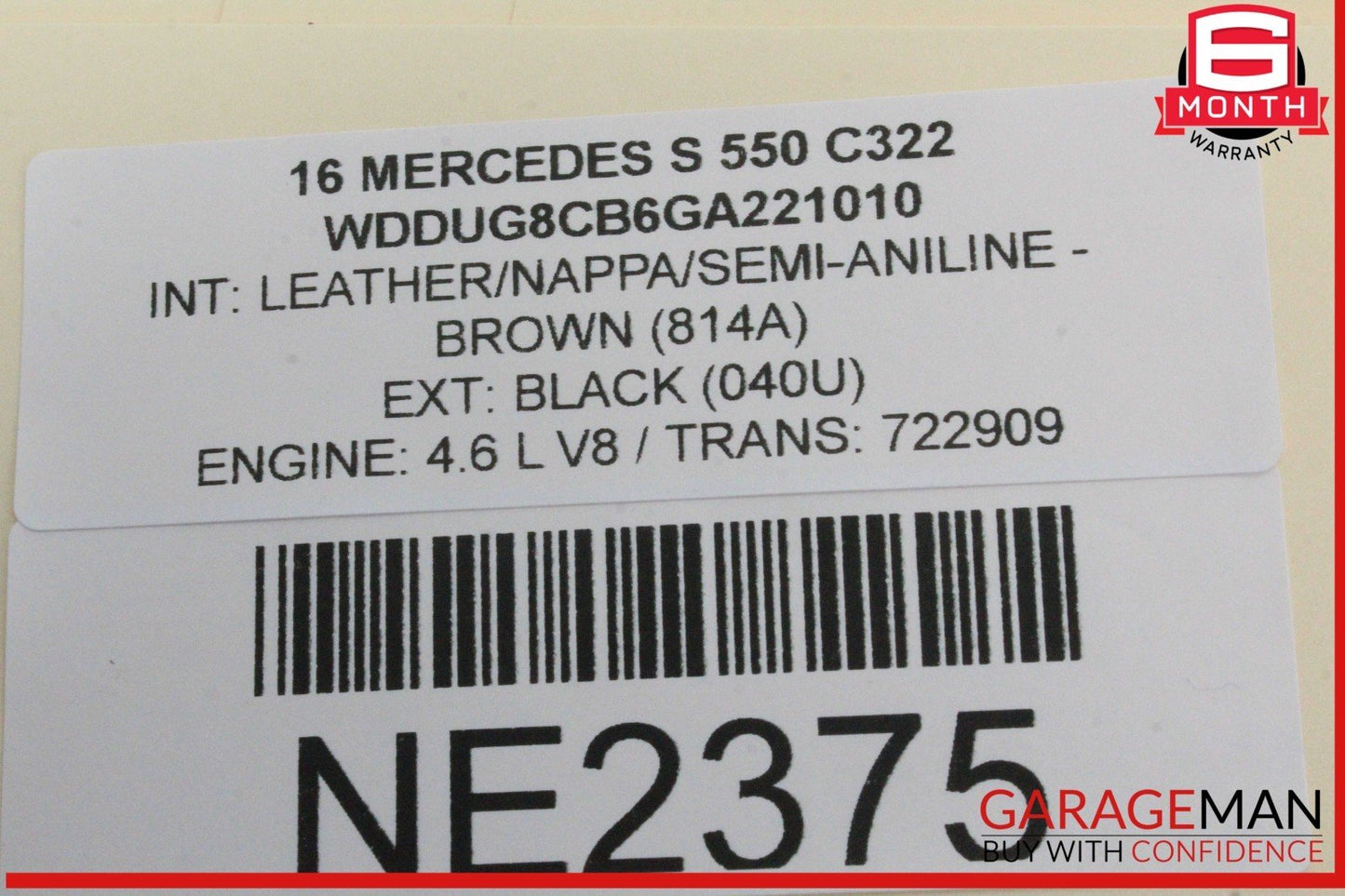 14-17 Mercedes W222 S550 Surround View Camera Control Module Unit 0009006208 OEM