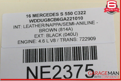 14-17 Mercedes W222 S550 Surround View Camera Control Module Unit 0009006208 OEM