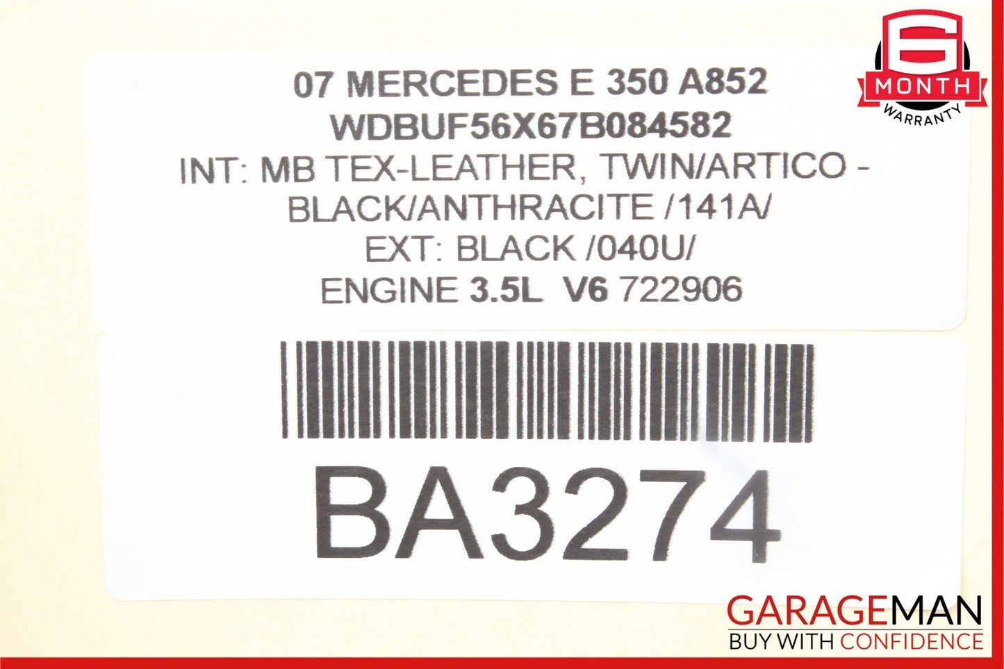 03-09 Mercedes W211 E320 E350 E500 E550 Rear Left Side Door Lock Latch Actuator