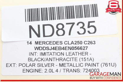 14-19 Mercedes W117 CLA250 Front Left Driver Side Lower Control Arm OEM