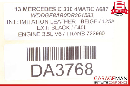 08-11 Mercedes W204 C300 Left Side Engine Exhaust Camshaft Cam Shaft