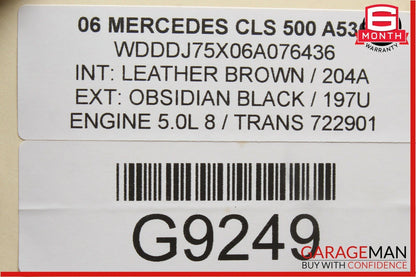 06-11 Mercedes W219 CLS500 Front Right Side Keyless Go Door Lock Latch Actuator