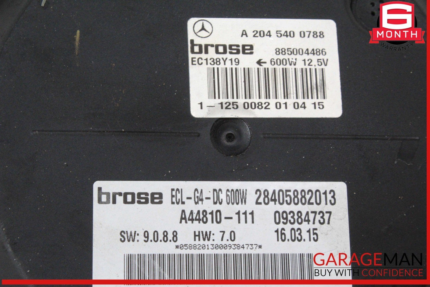 08-18 Mercedes W213 E400 C300 E350 Engine Cooling Fan Motor Radiator OEM