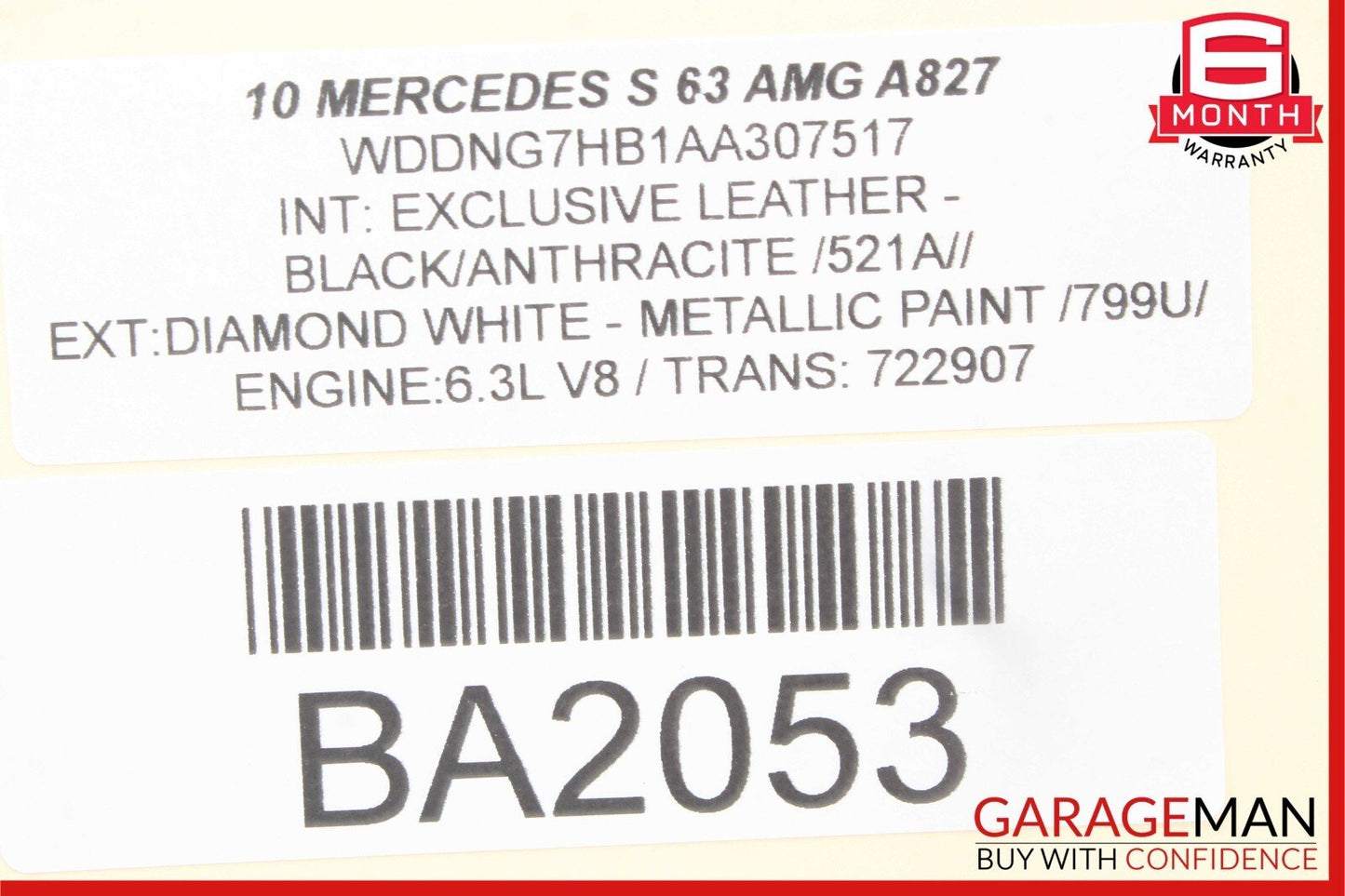 07-13 Mercedes W221 S63 AMG Rear Left Driver Seat Control Memory Switch OEM