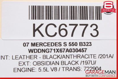 07-10 Mercedes W221 S550 CL550 Steering Column Control Switches Assembly Black