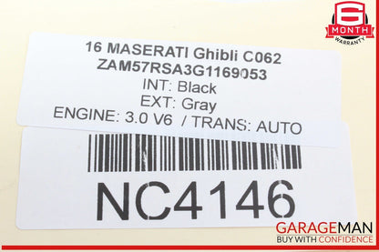 13-17 Maserati Ghibli Front Overhead Dome Light Lamp Switch Control Module