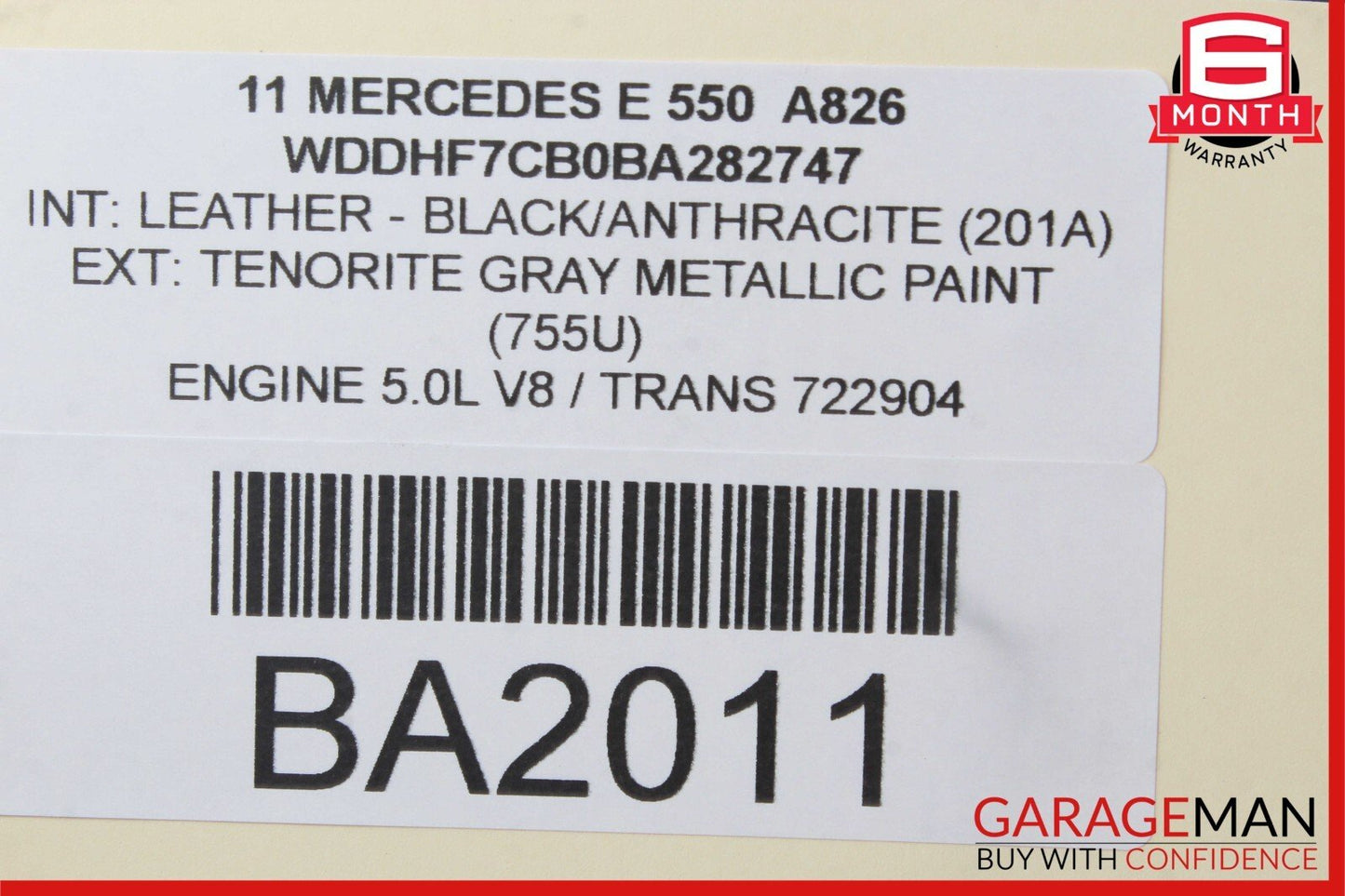 08-16 Mercedes W212 E350 C300 C350 Front Right Door Lock Latch Actuator OEM