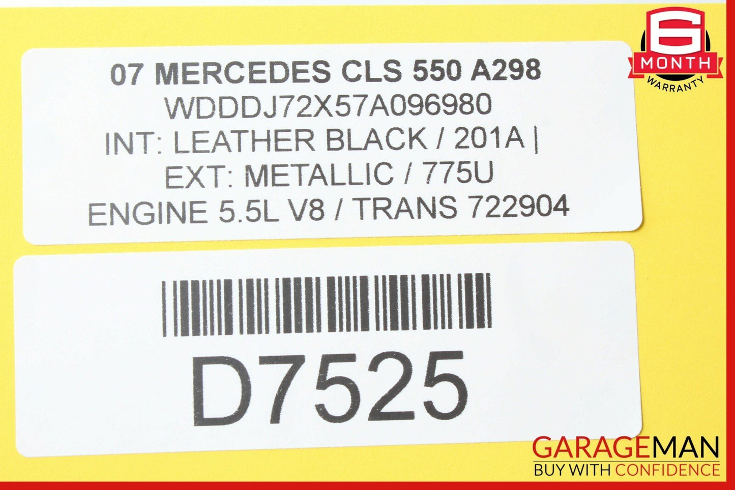06-11 Mercedes W219 CLS550 CLS55 AMG Rear Right Side Door Control Module OEM