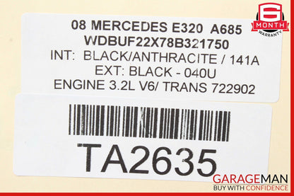 07-09 Mercedes W211 E320 Left & Right Exhaust Muffler Mufflers Tips Assembly OEM