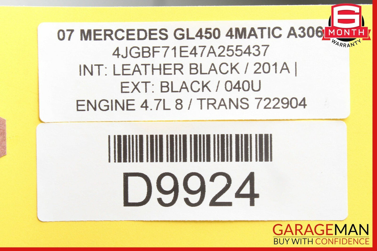 06-11 Mercedes X164 GL450 CLS550 E550 SL55 TPMS Tire Pressure Control 1645400762