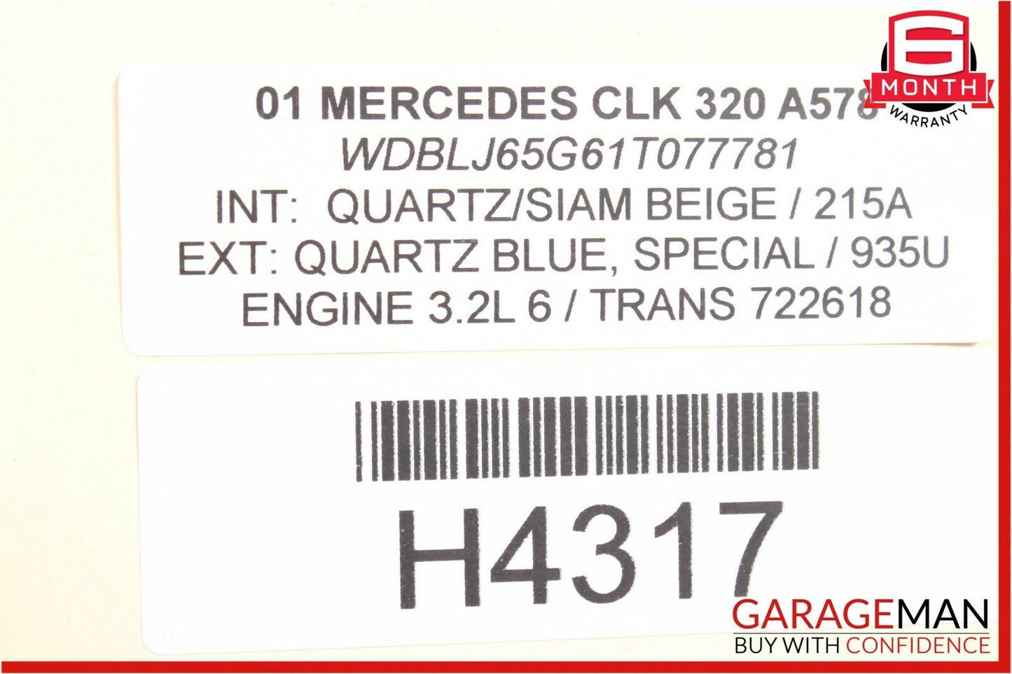 97-03 Mercedes W208 CLK320 Engine Cooling Radiator AC A/C Condenser Assembly