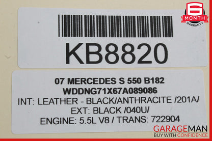 07-09 Mercedes W221 S550 Dash Board Dashboard Center Bezel Trim Cover Panel OEM