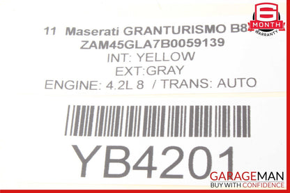 08-12 Maserati GranTurismo M145 Right Passenger Side Inner Tail Light Lamp OEM
