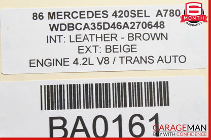 86-91 Mercedes W126 420SEL V8 Engine Motor Cooling Radiator OEM