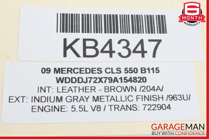 06-11 Mercedes W219 CLS550 Rear Right Side Exterior Door Handle Keyless Go OEM
