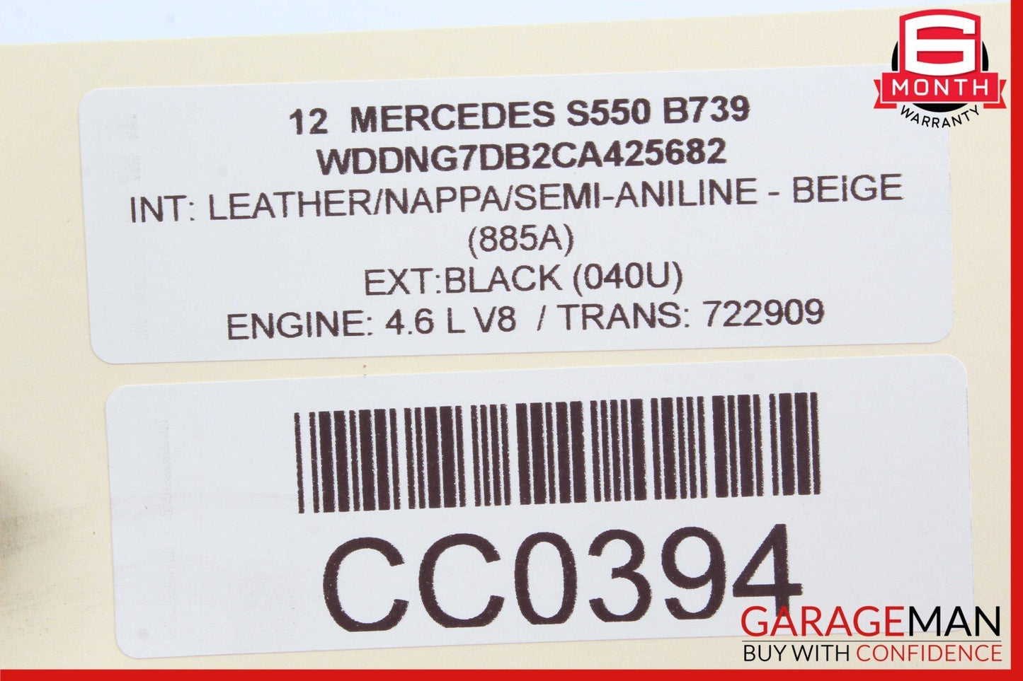 07-14 Mercedes W216 CL550 CL600 S550 Rear Right or Left Side Upper Control Arm