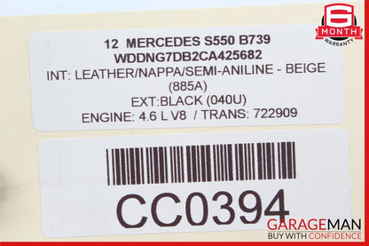 07-14 Mercedes W216 CL550 CL600 S550 Rear Right or Left Side Upper Control Arm