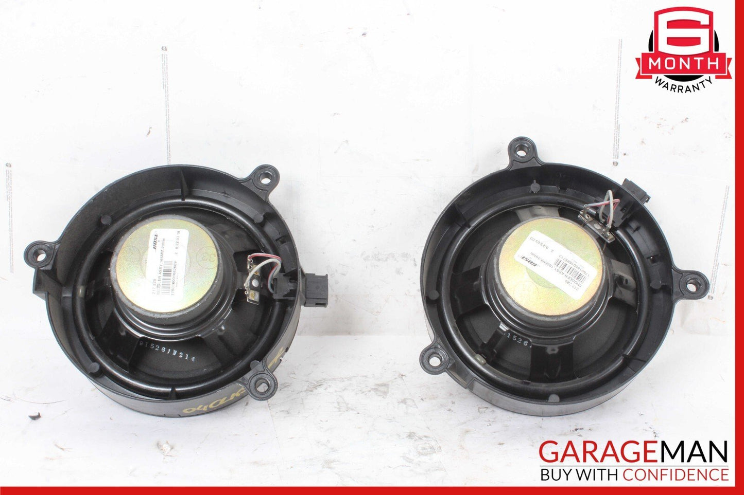 03-09 Mercedes W209 CLK500 Front Left & Right Door Sound Speaker Set 2038201302