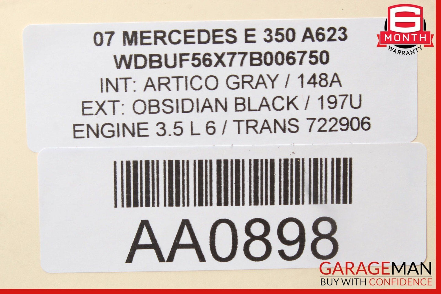 03-09 Mercedes W211 E350 E550 E63 AMG Rear Right Side Door Control Module Unit