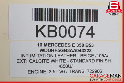 08-18 Mercedes W212 E350 E400 CLS400 Rear Left Side Door Lock Latch Actuator OEM