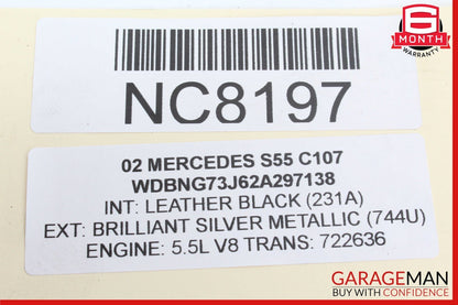 00-06 Mercedes W220 S55 AMG S430 CL600 Power Steering Oil Cooling Line Lines OEM