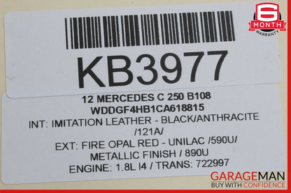08-12 Mercedes W204 C250 Sirius Satellite Radio Receiver Module 2128706489 OEM