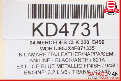 03-09 Mercedes W209 CLK320 CLK500 Front Right Side Exterior Door Handle OEM
