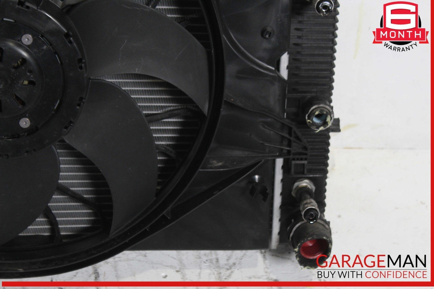 07-14 Mercedes W221 S550 Engine Radiator Cooling Fan Shroud Motor Assembly OEM