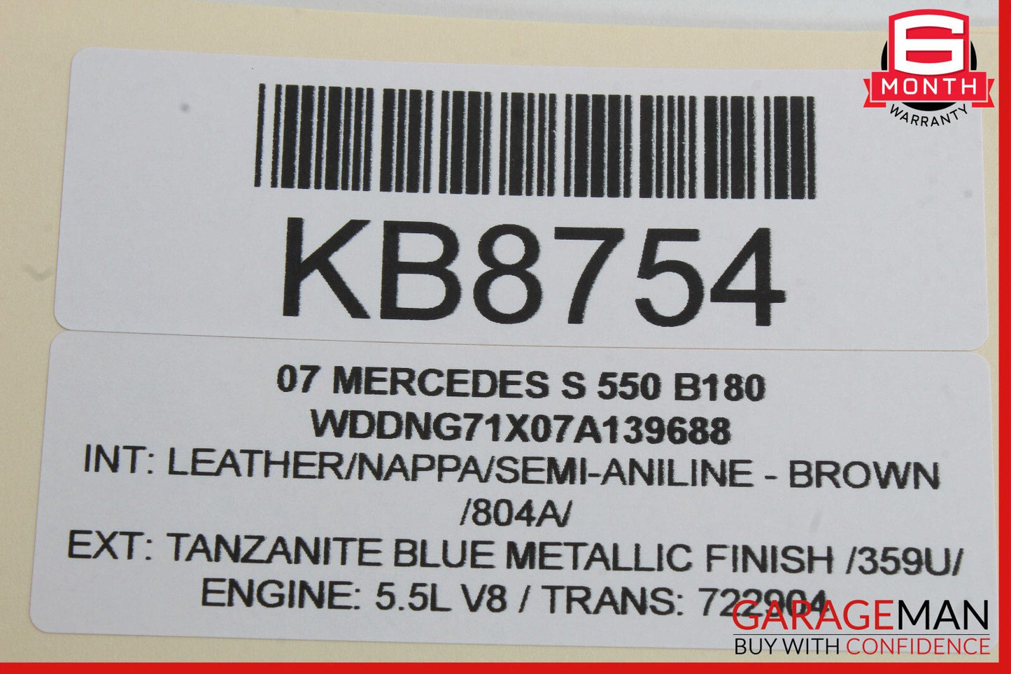 07-14 Mercedes W221 S400 CL65 AMG Rear Trunk Lid Latch Lock Actuator Unit OEM