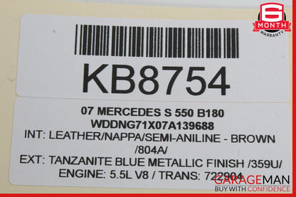 07-14 Mercedes W221 S400 CL65 AMG Rear Trunk Lid Latch Lock Actuator Unit OEM