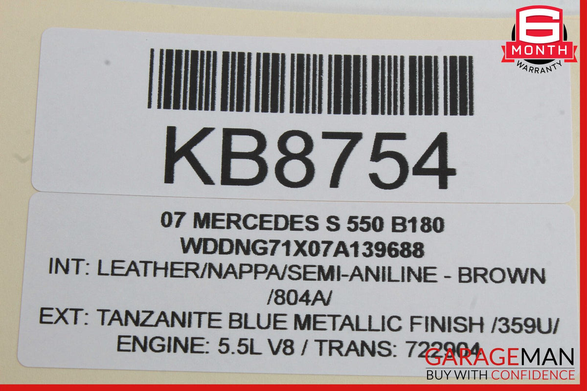 07-14 Mercedes W221 S400 CL65 AMG Rear Trunk Lid Latch Lock Actuator Unit OEM